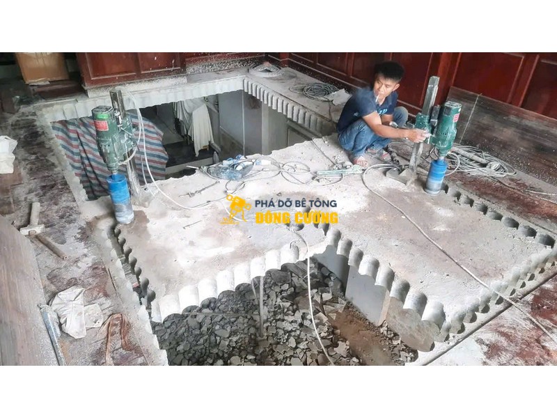 Khoan Cắt Bê Tông KCN Long Đức – Giải Pháp Thi Công Chính Xác, Tiến Độ Nhanh